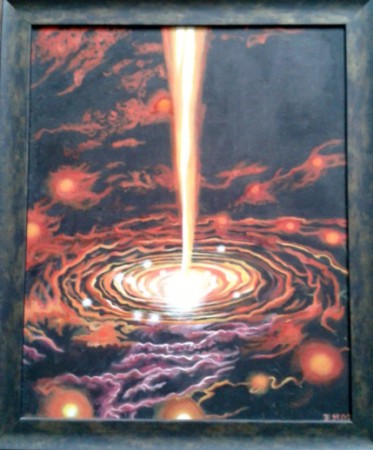 Black hole, akryyli 69x58